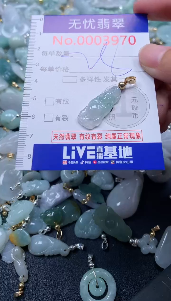 翡翠未镶嵌吊坠(不含链)3970