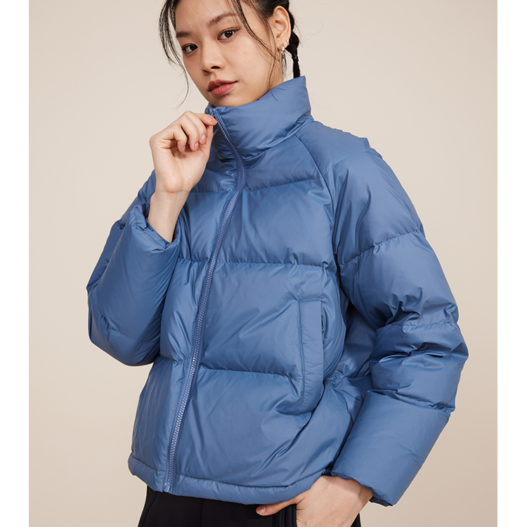 S&N 冬季女款深浪灰立领百搭短款羽绒服 SWA02131193H018 3H018