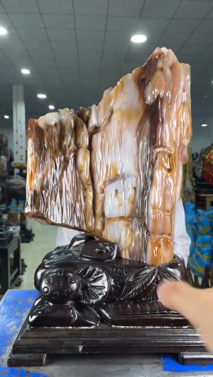 【闪购商品】硅化玉摆件未镶嵌120