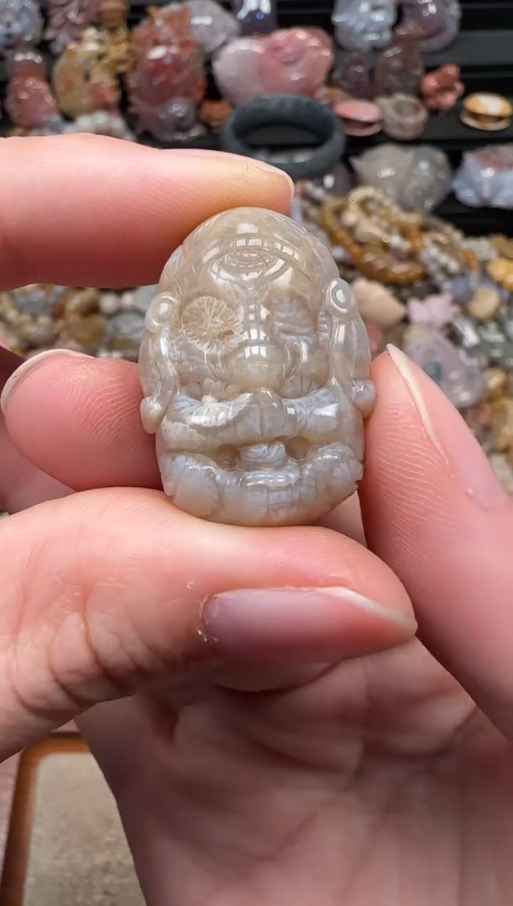 颈饰未镶嵌硅化珊瑚（珊瑚玉）514