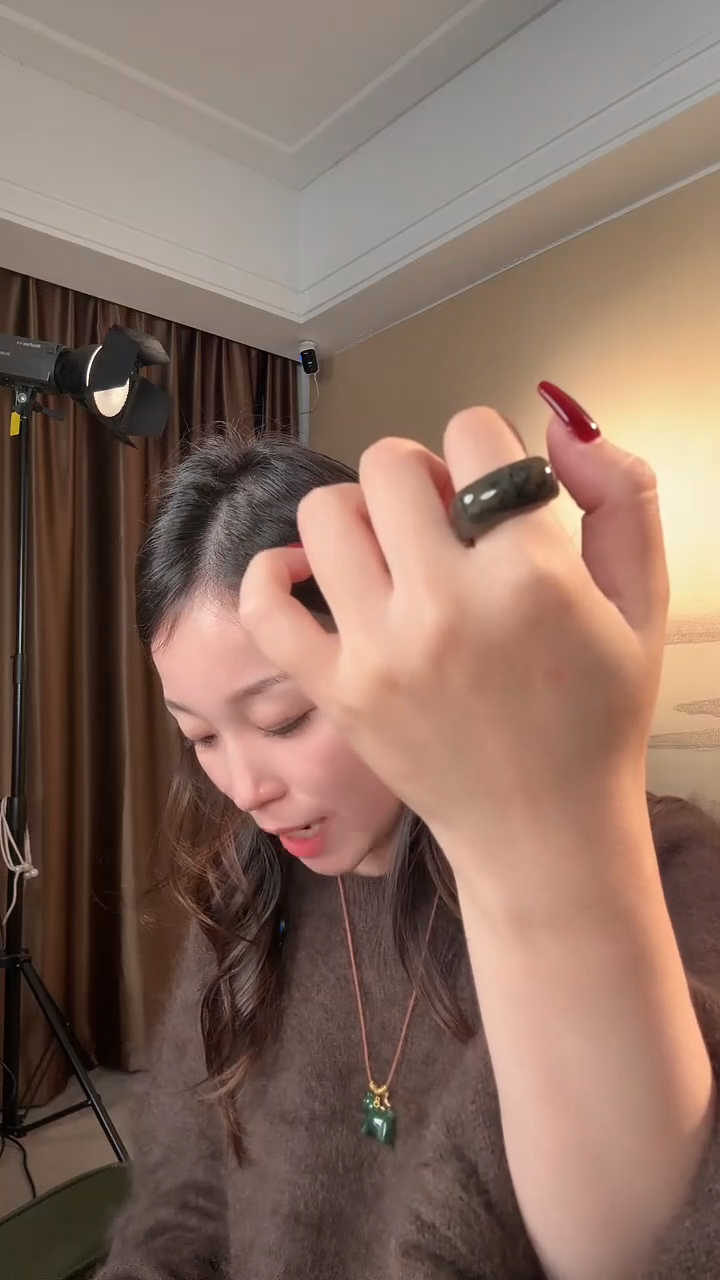 未镶嵌戒圈和田玉和田玉#19（多样性发货)@@06