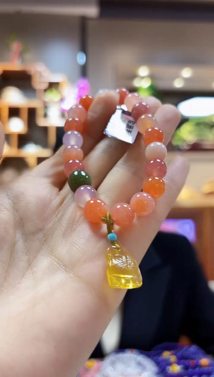 【闪购商品】玛瑙/玉髓手链未镶嵌9.5