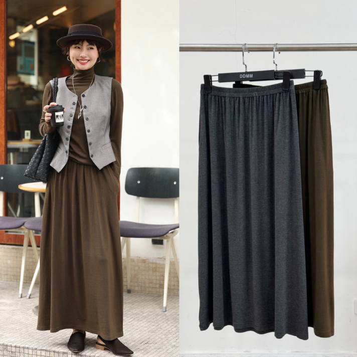 DDMM《温暖半裙》软糯优雅针织半裙