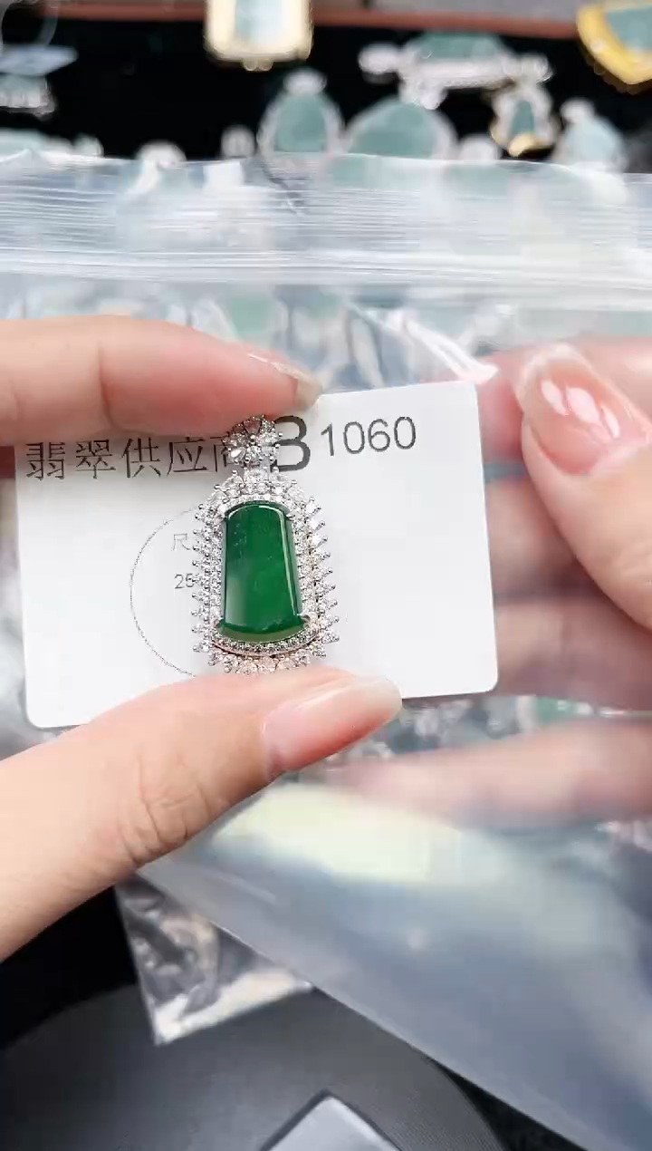 【闪购商品】翡翠颈饰未镶嵌1060赠皮绳