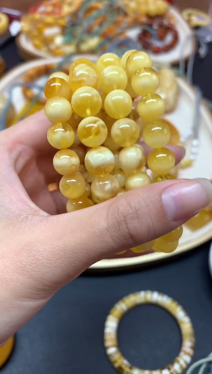 【闪购商品】蜜蜡裸石未镶嵌手串多样性发其一A126|599