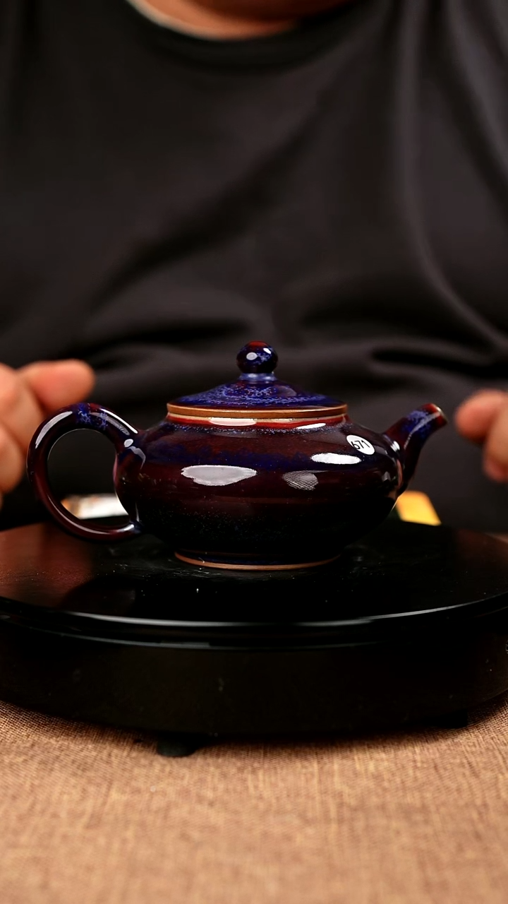 【闪购商品】671#国工一级品原矿钧瓷炉钧釉如意壶