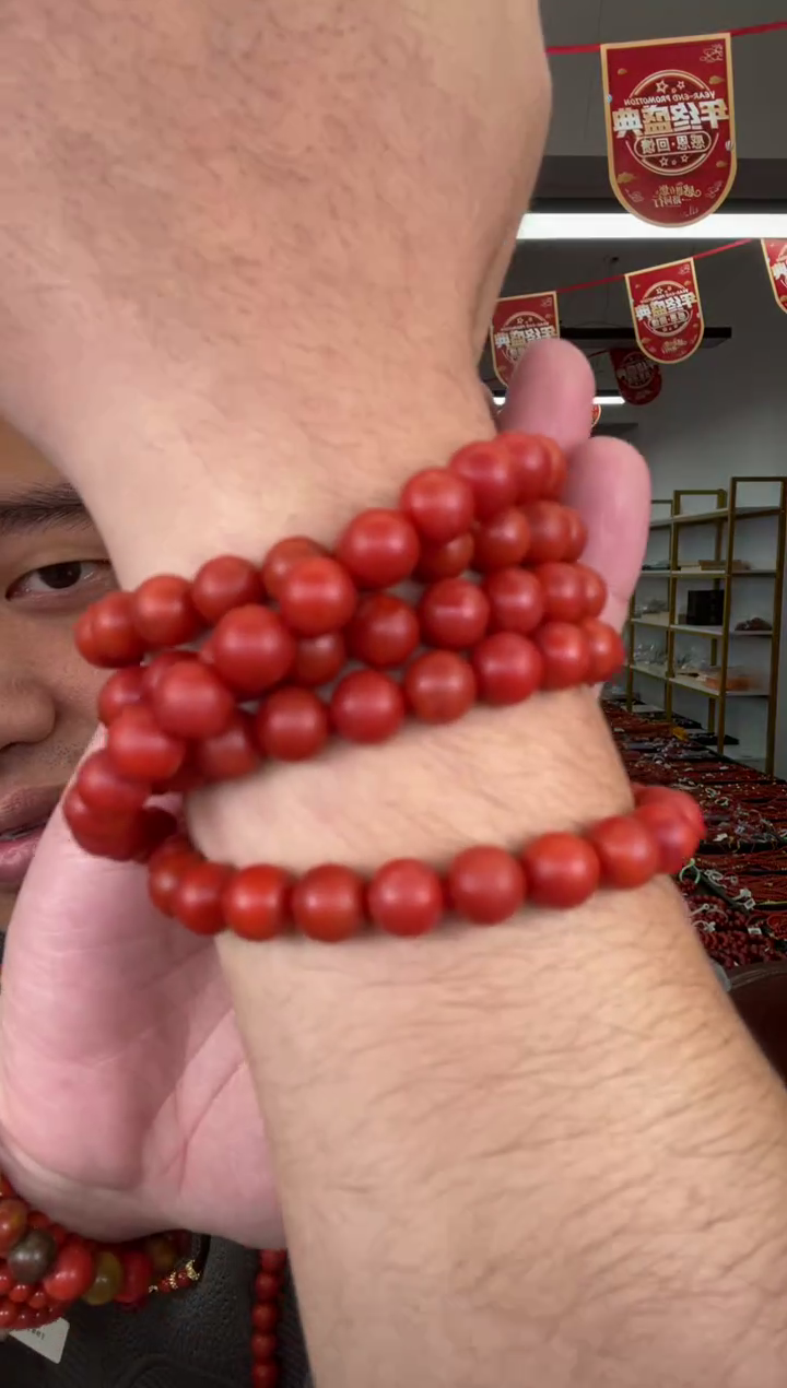 【闪购商品】南红玛瑙A13未镶嵌9mm阿东寨多圈多样性发一件