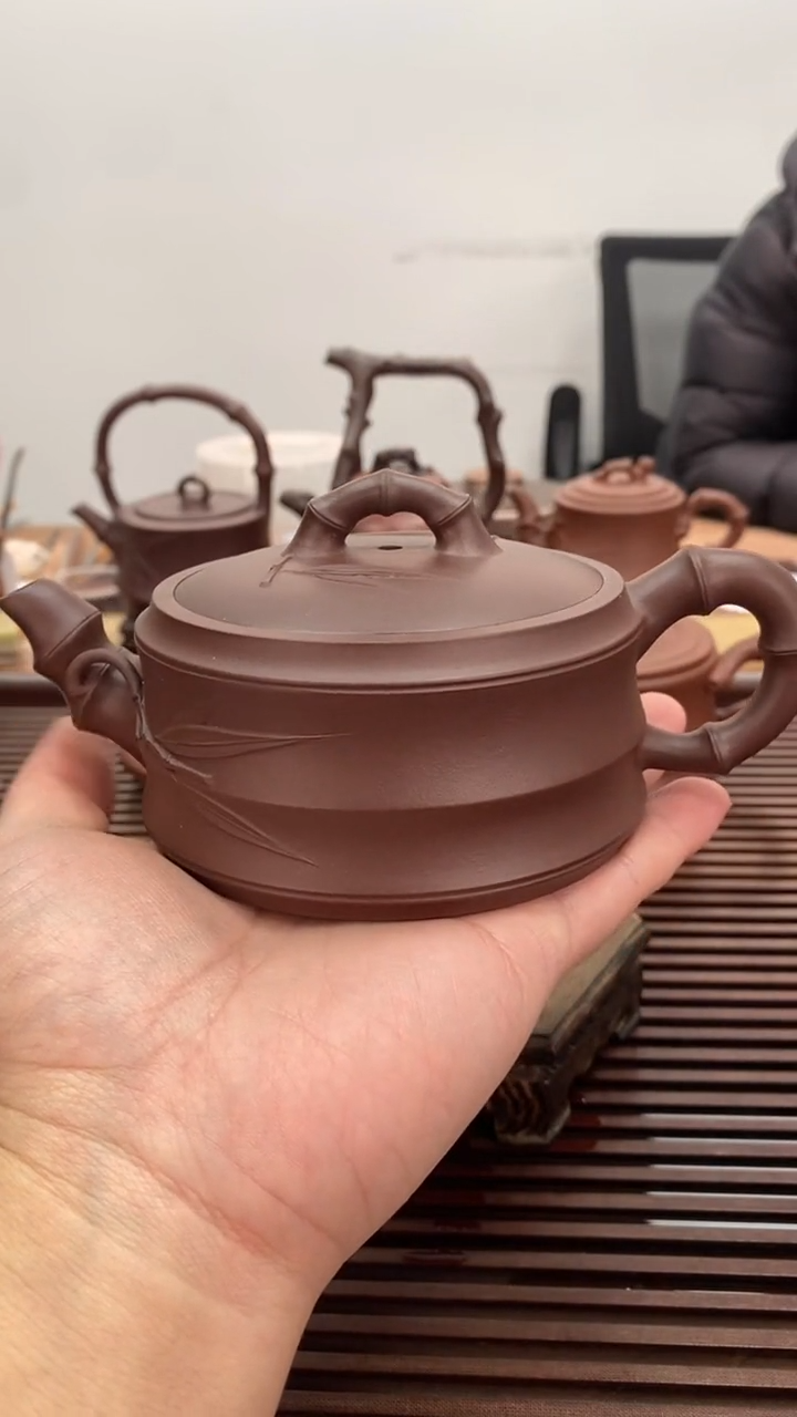 茶壶紫砂福利230毫升宽口竹段5号