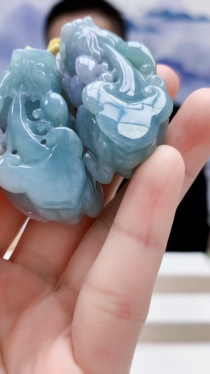 未镶嵌定制翡翠4831lr-毛货挂件11