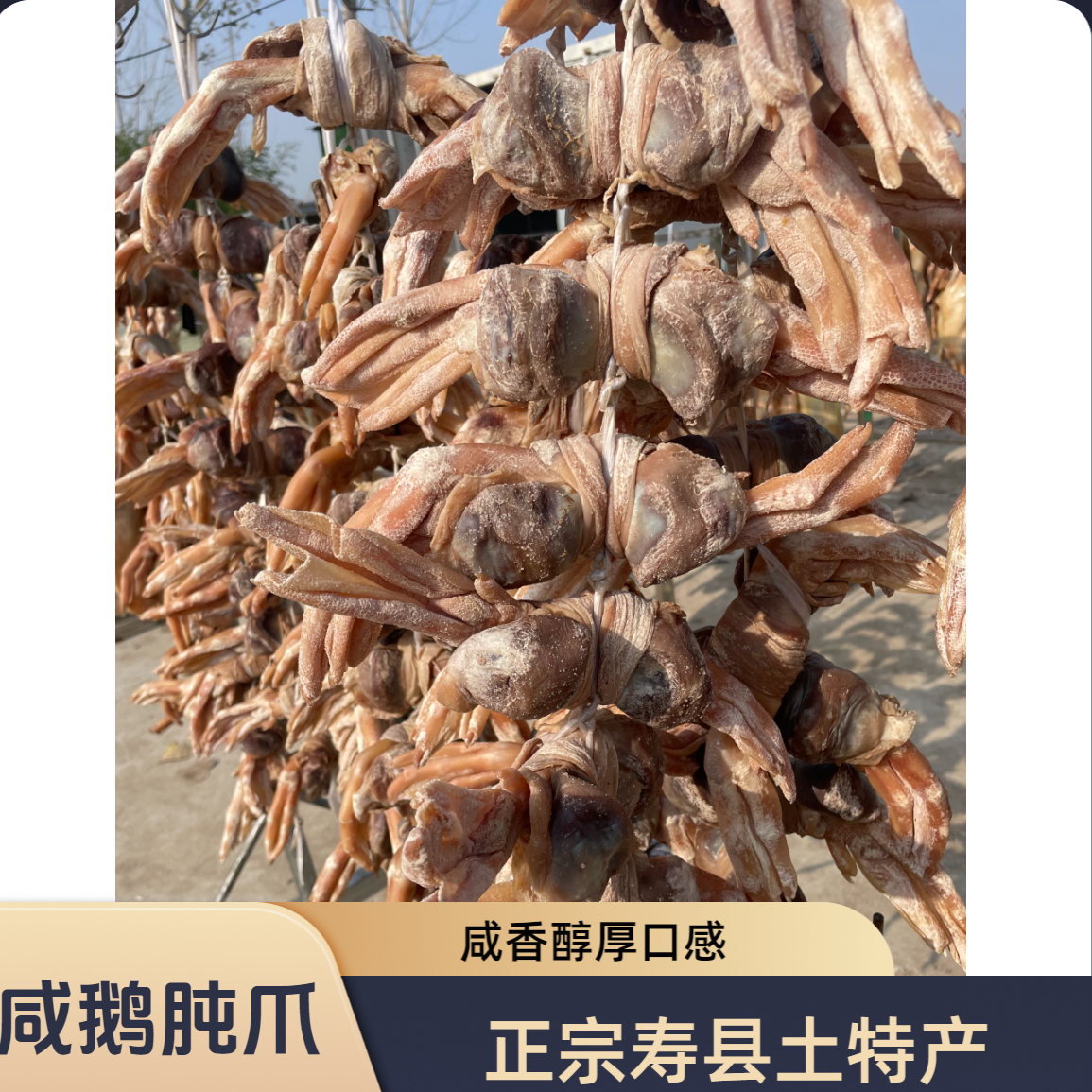 咸鹅肫皖西大白鹅肫爪