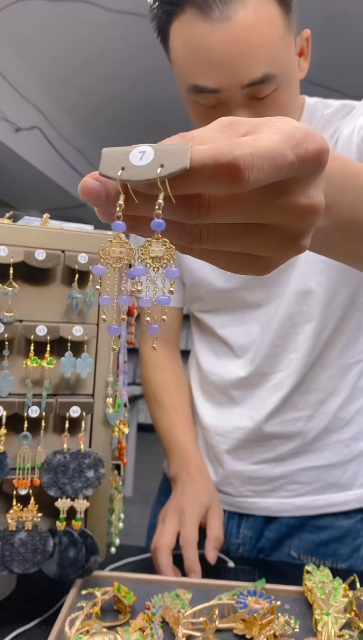 【闪购商品】翡翠耳饰合金0309翡翠耳钩