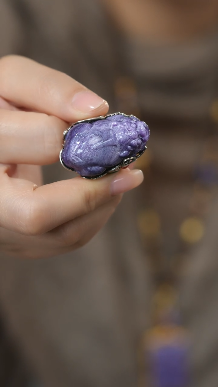 未镶嵌查罗石戒指@HM008071713@