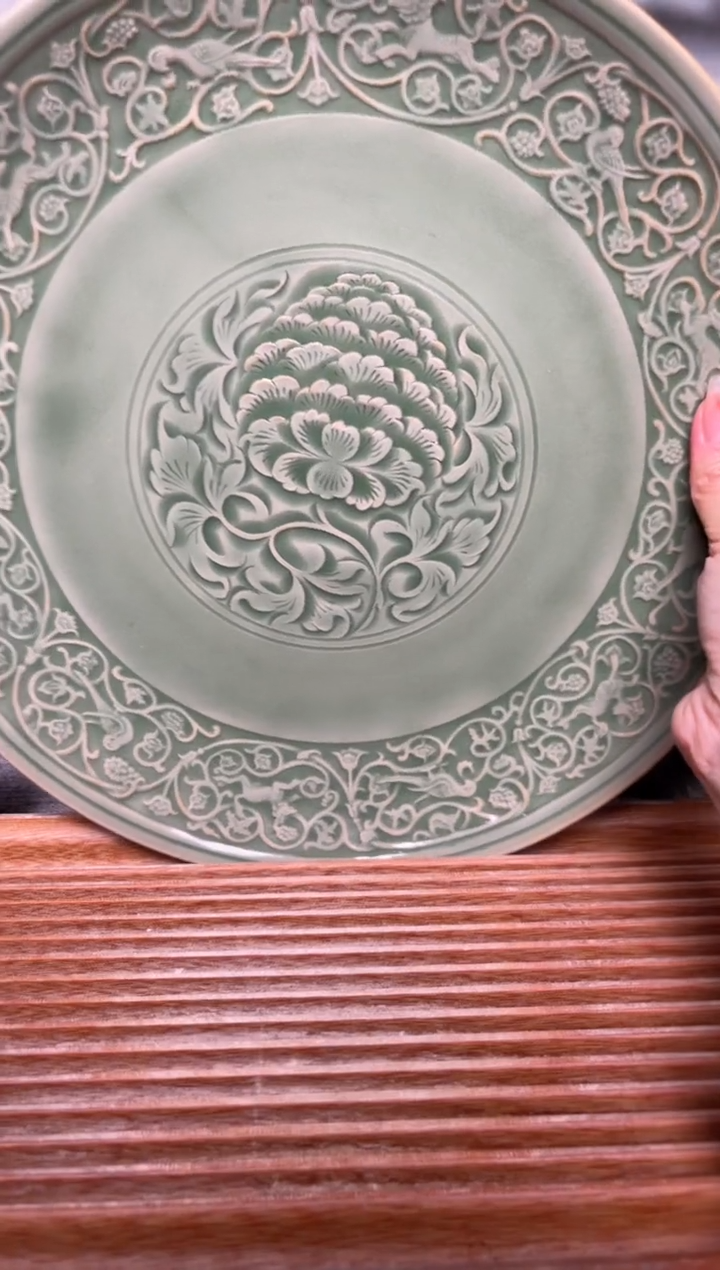 【闪购商品】其他秘色塔牡丹大赏盘