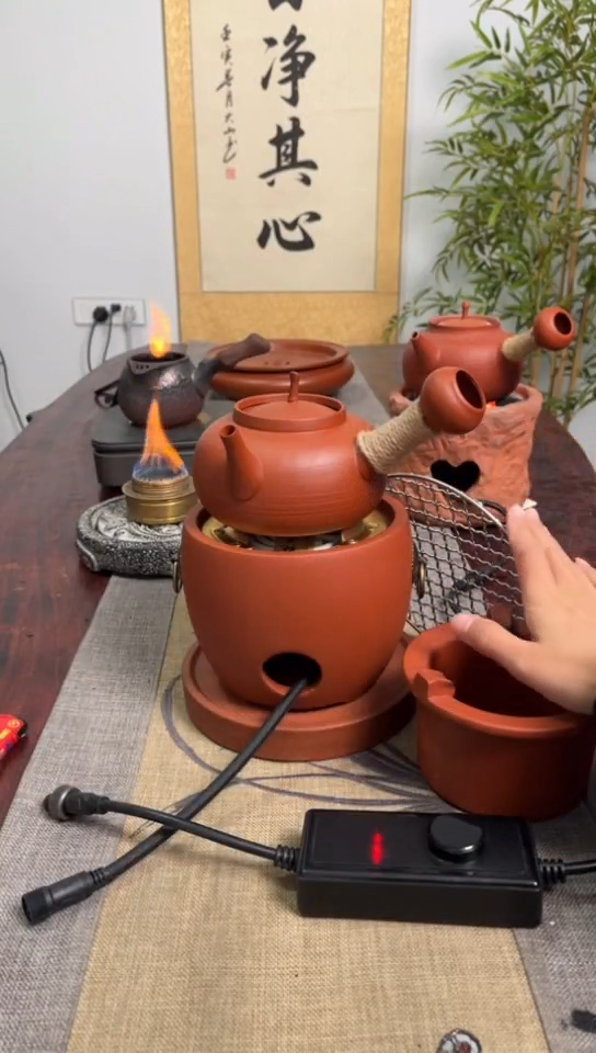 【闪购商品】圆口炉＋电炉丝＋圆福砂铫送炉垫＋烤网