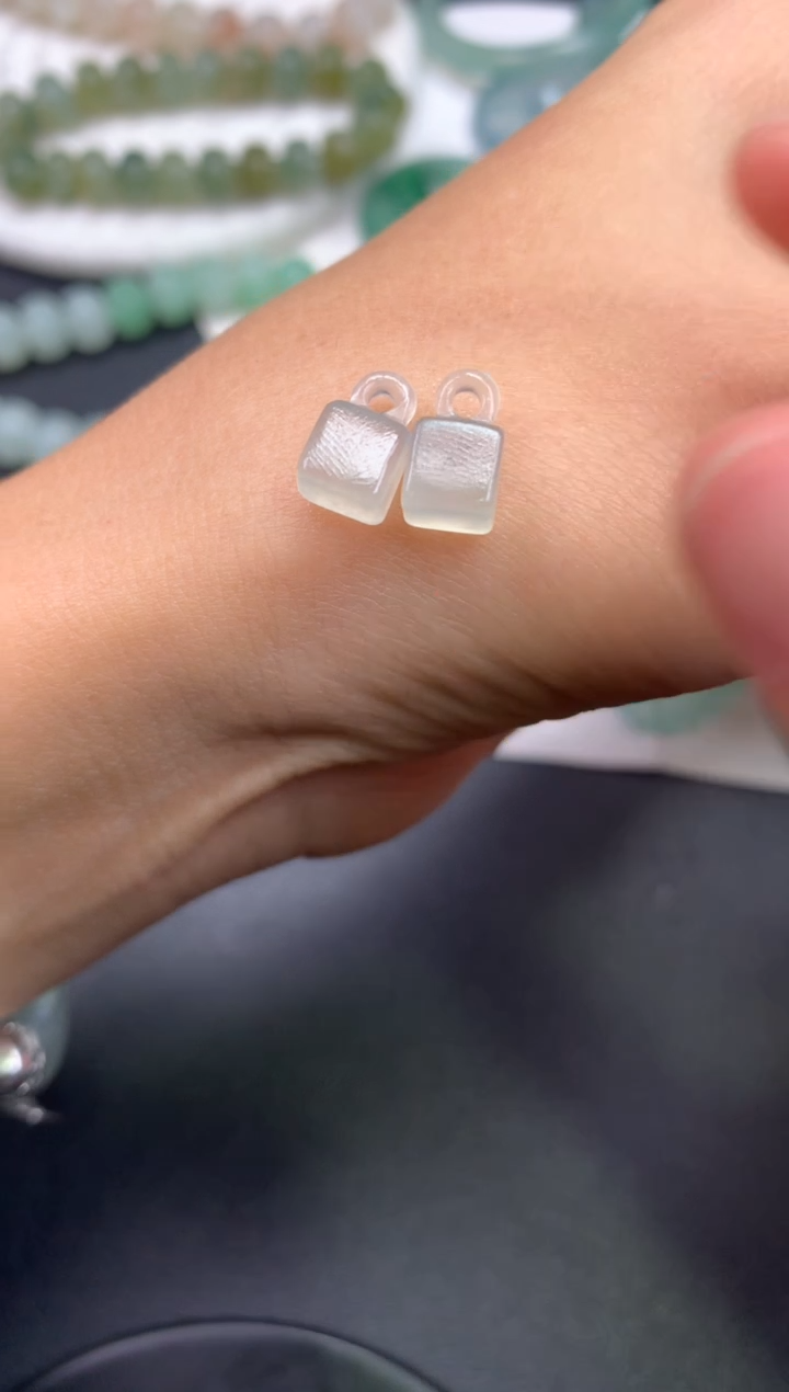 未镶嵌定制翡翠0164959178（10*5.4）（2个）