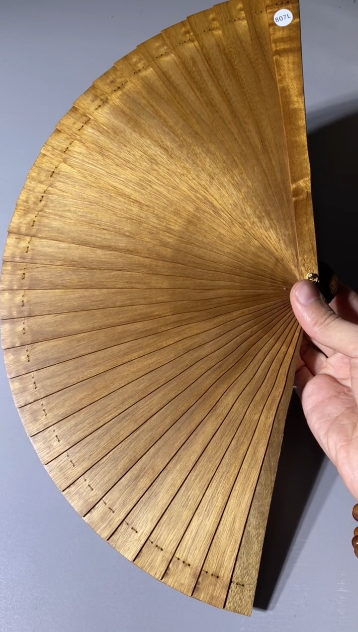 【闪购商品】金丝楠807号21cm金丝楠木小叶桢楠扇子