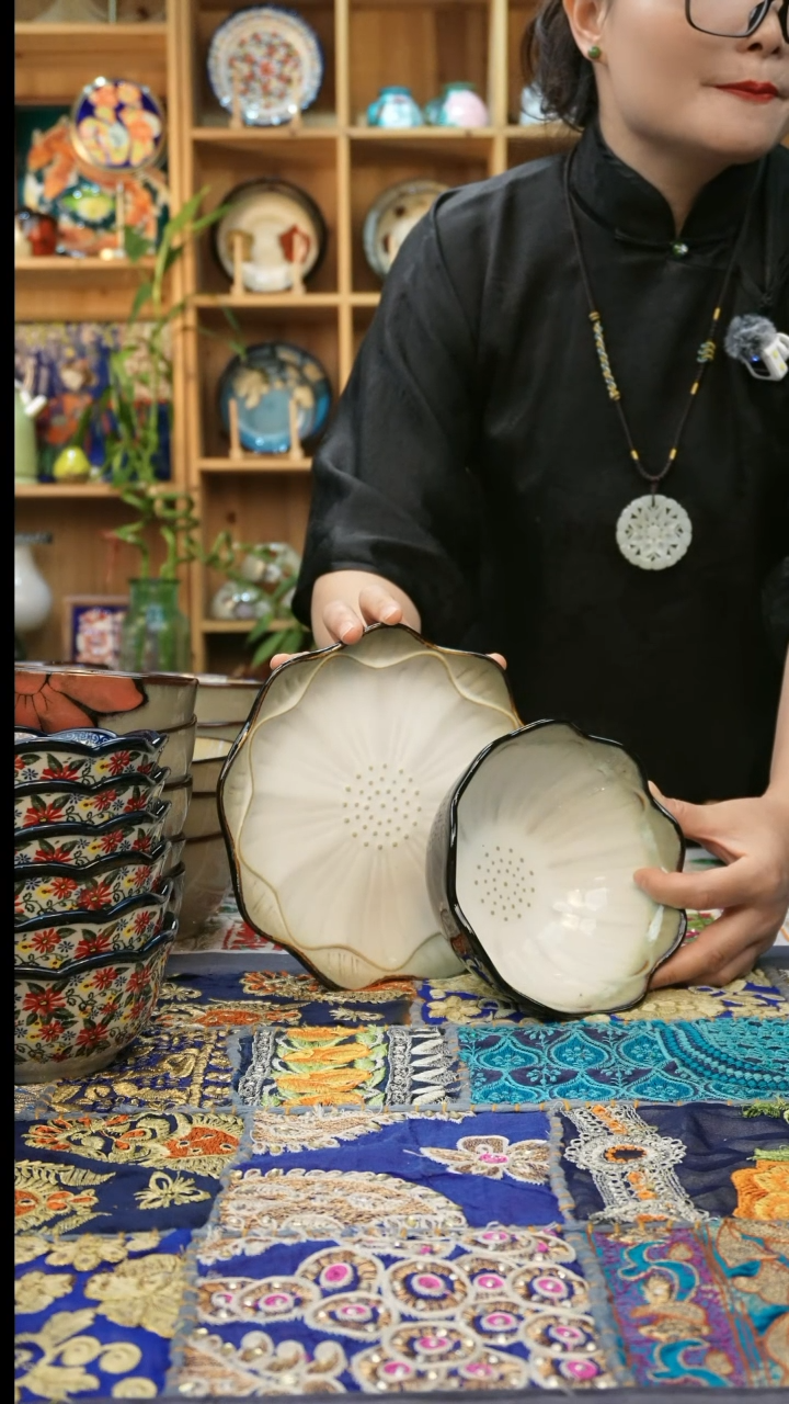 瓷片小可高温瓷餐具两个各一个