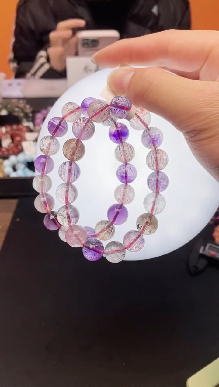 【闪购商品】水晶手串未镶嵌22 仙女超七 12mm 多样性发其一