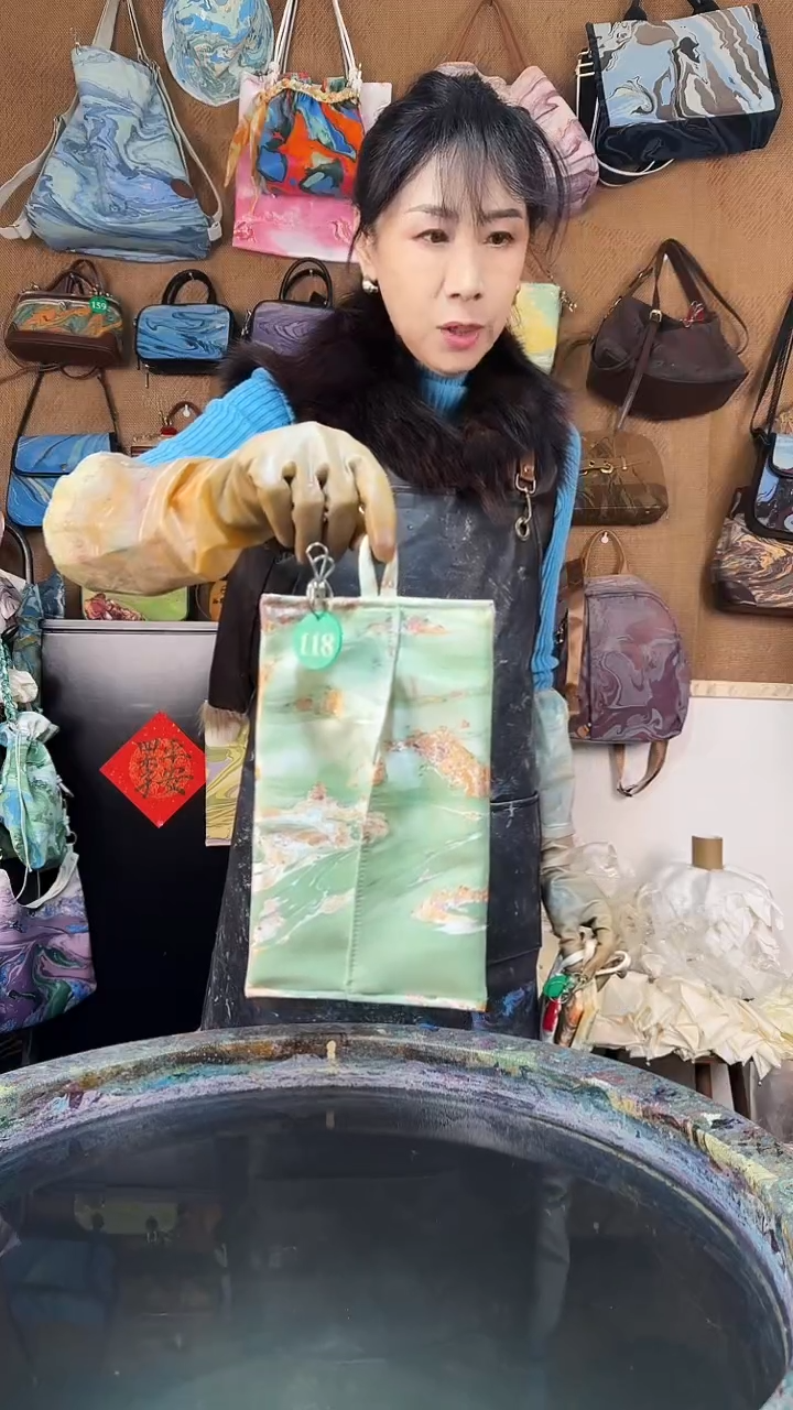 织物丝绸118#现场高定纸抽袋/默认微瑕【不退不换】