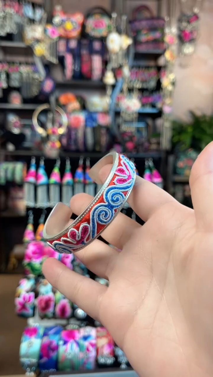 织绣 民族风手工非遗老绣饰品625