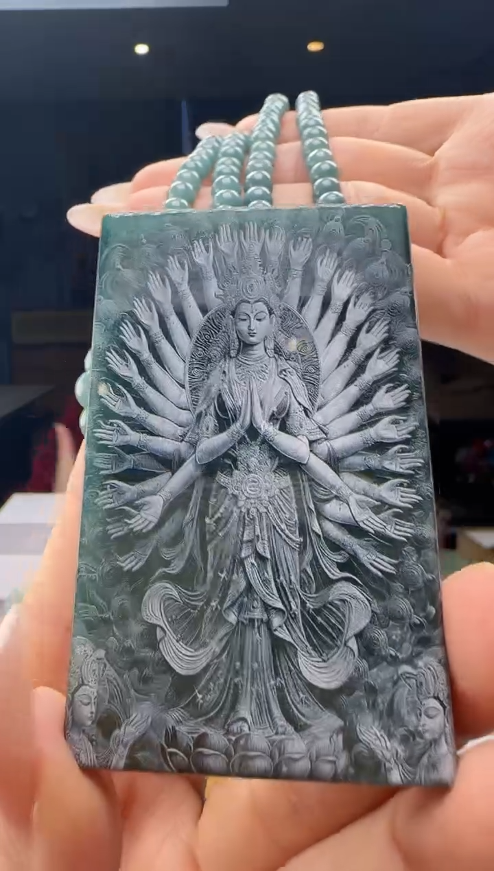 吊坠(赠链)未镶嵌翡翠多样性发其一YJ@@WS1WX41072