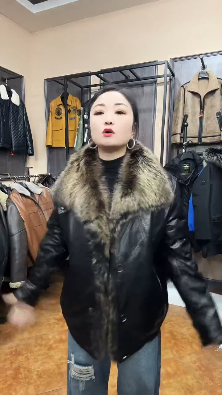 牛皮油蜡羽绒内胆50码135-150斤