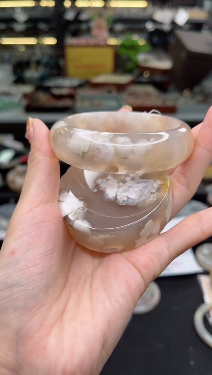 【闪购商品】石英质玉手镯未镶嵌60圈口（赠品镯心）3571408