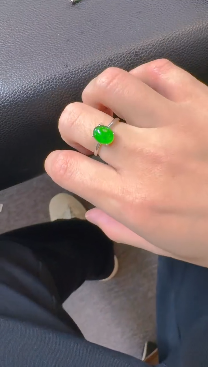 翡翠未镶嵌戒指天然a货翡翠