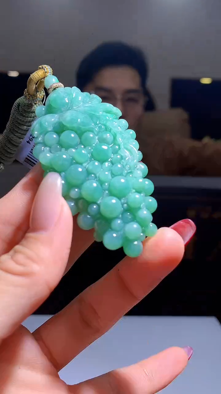 【闪购商品】定制翡翠未镶嵌1002hm-毛货挂件44