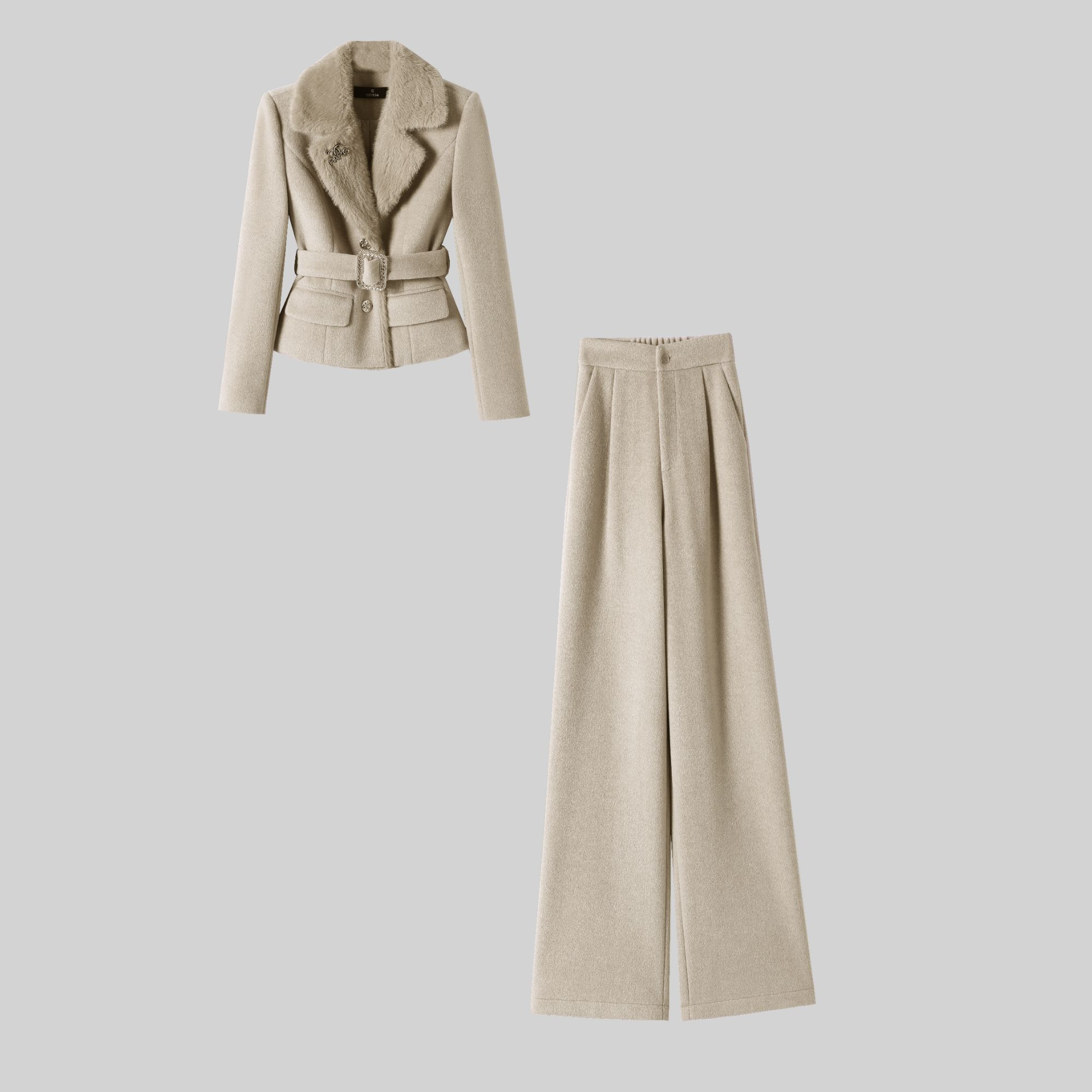 〈纪朵研〉1803小香风秋冬上衣时尚套装套装气质秋季时尚套装