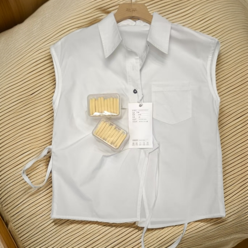 【袋装粉扑】2025时尚洋气无袖宽松上衣