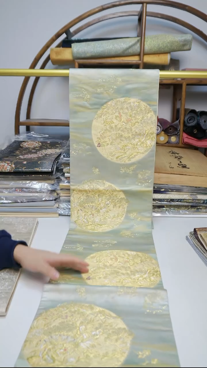 织绣146团花团花花鸟