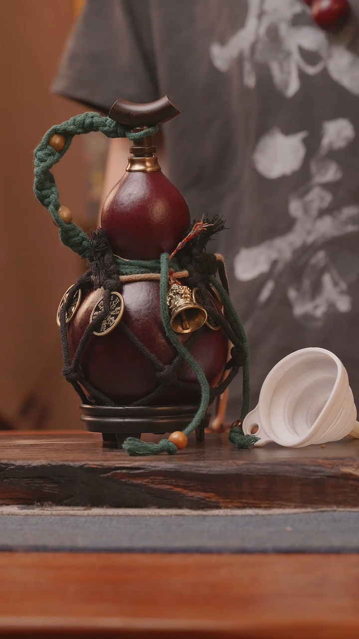 1523号精品大漆葫芦防腐防渗装水茶酒