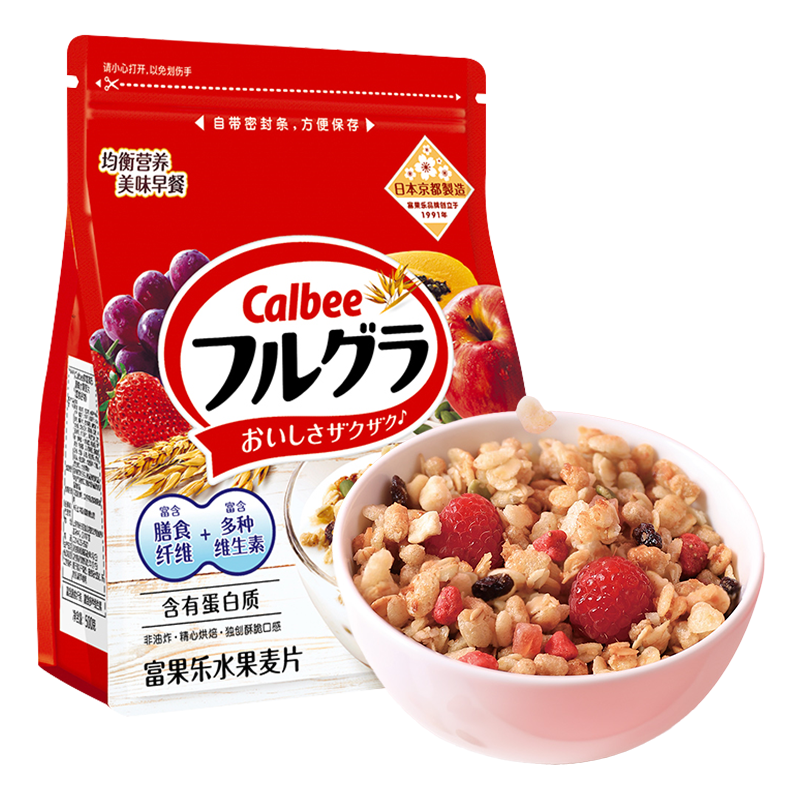 Calbee牌富果乐原味水果麦片（即食麦片）500g