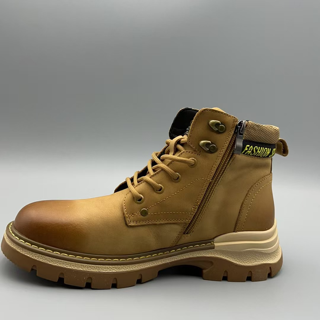 新款轻质厚底系带男士皮鞋休闲鞋C297