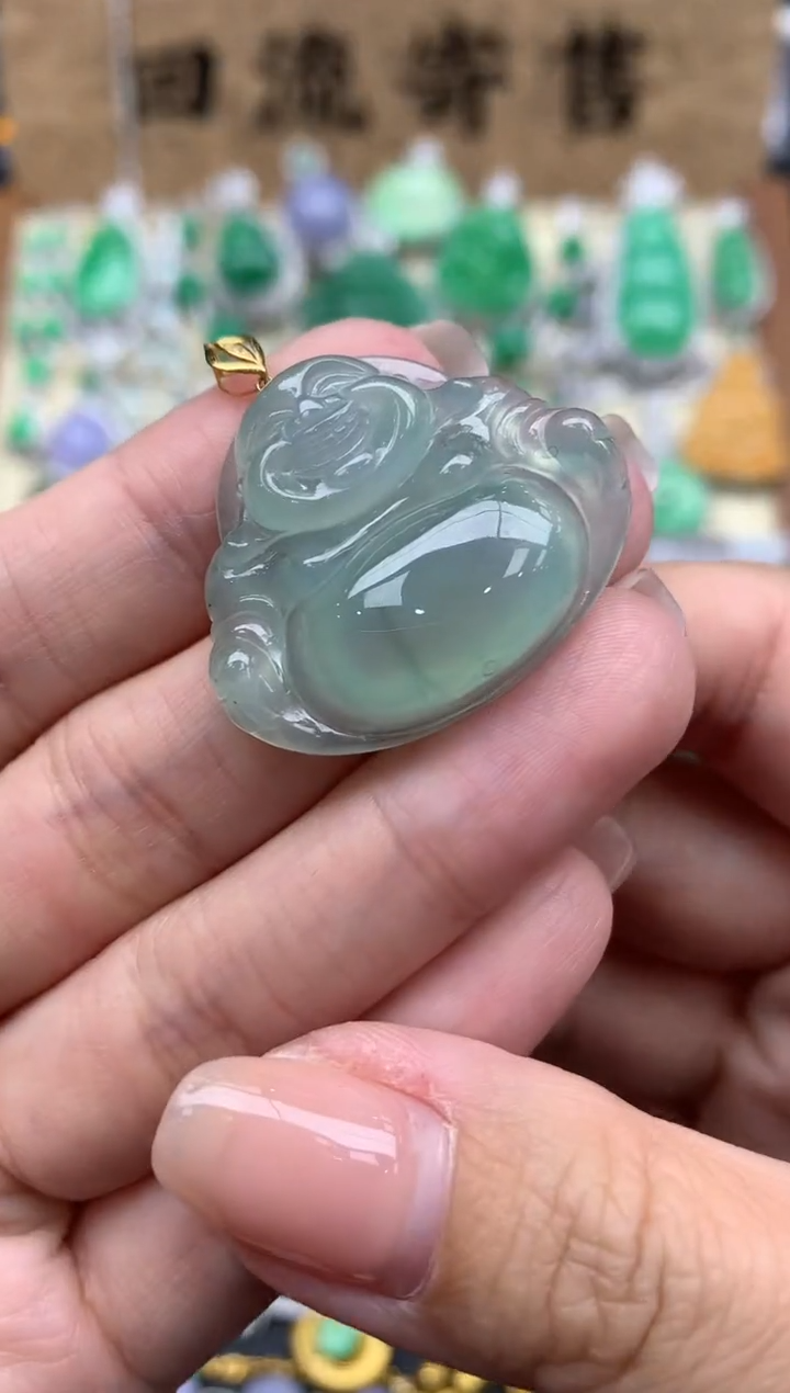 【闪购商品】翡翠颈饰18K金镶嵌386-中国好珍宝