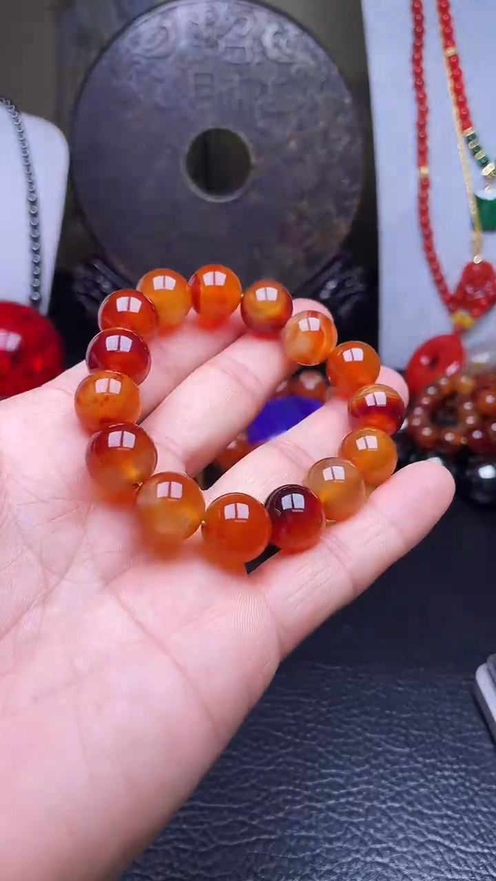 未镶嵌手串玛瑙/玉髓天然珠宝金刚血离子【多样性拍一发一】