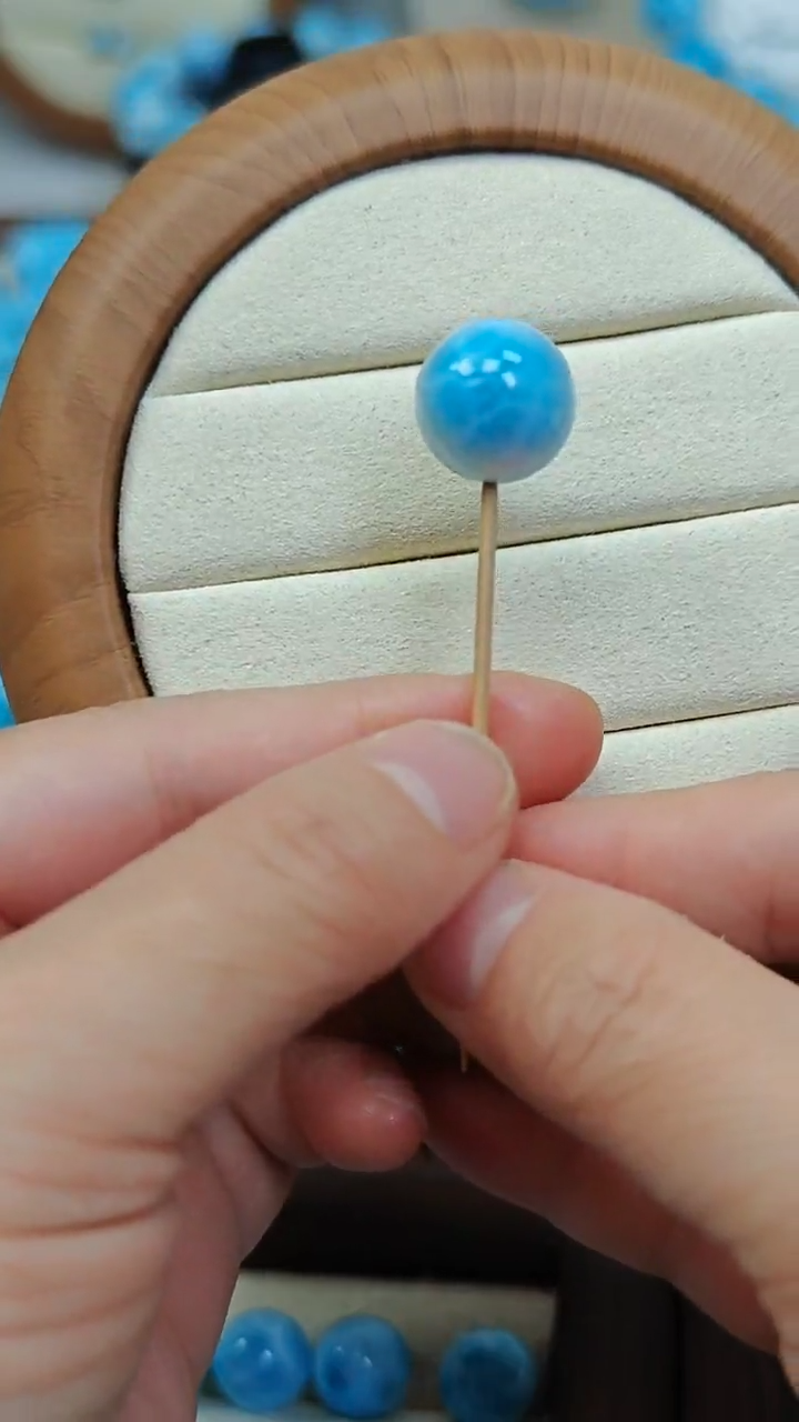 未镶嵌针钠钙石（海纹石）珠宝半成品吴*波多样性发一