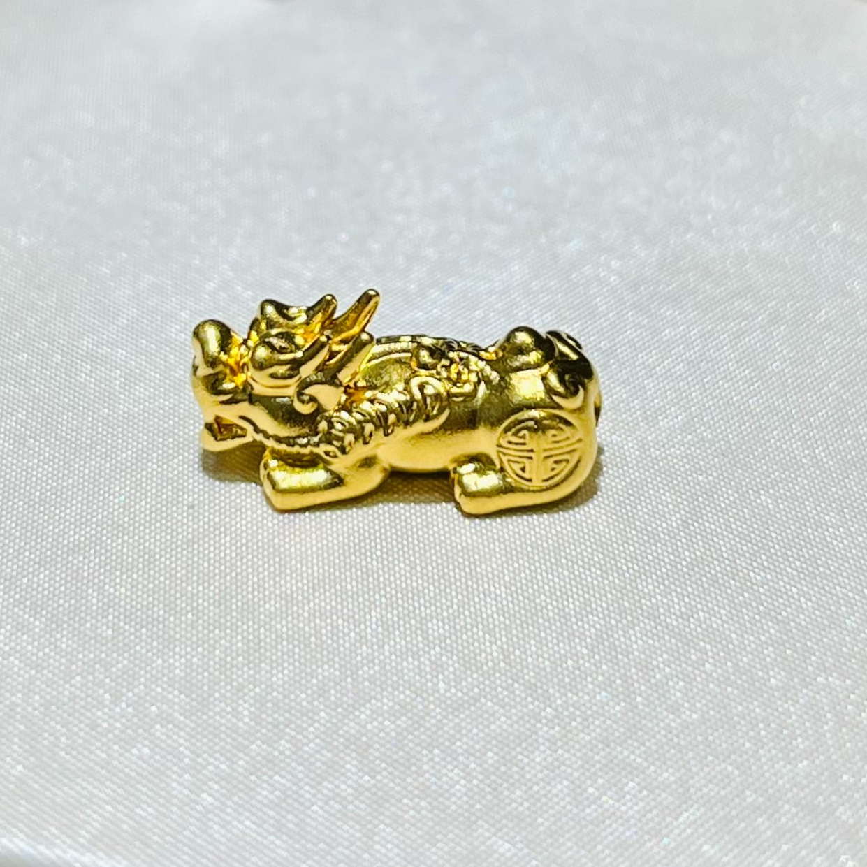 明牌珠宝楼哥甄选足金999貔貅黄金微硬金款精致经典大气时尚 百搭