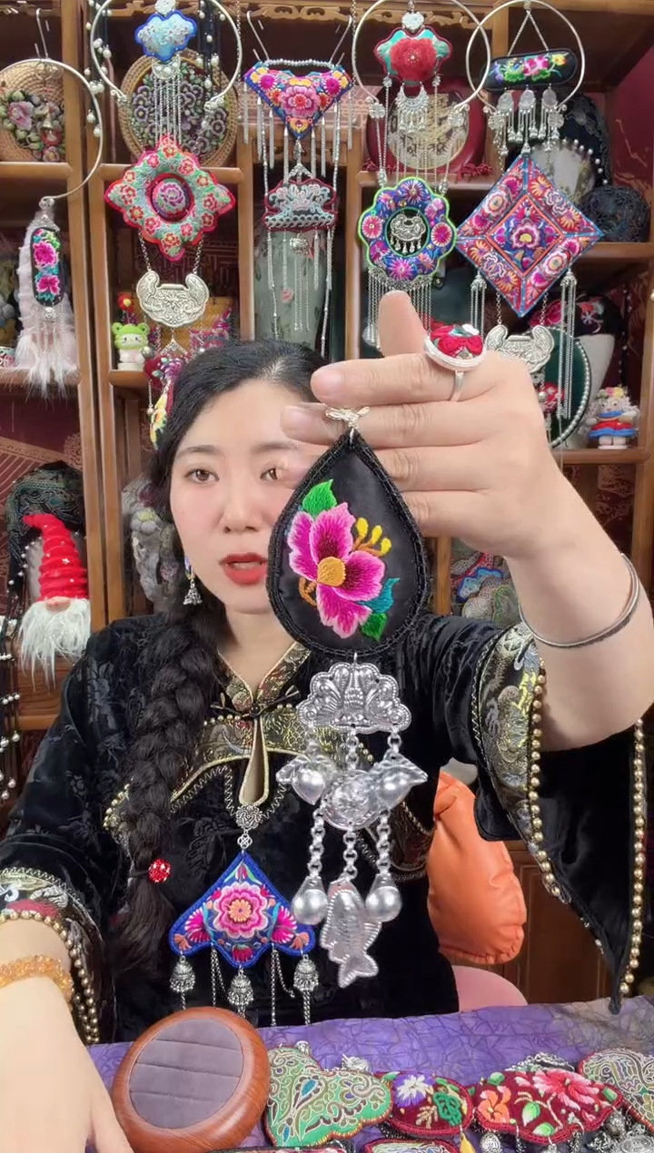 刺绣压襟89甜甜家