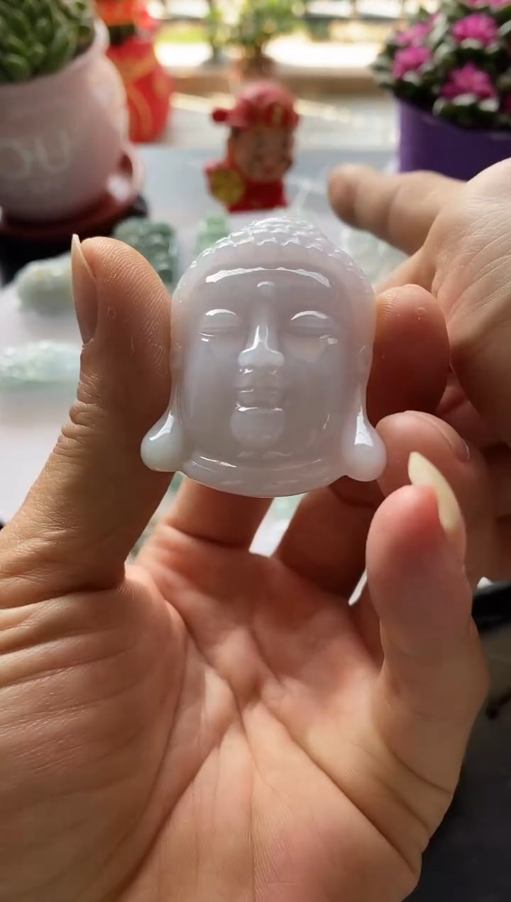 颈饰未镶嵌翡翠7天然缅甸翡翠A货观音首