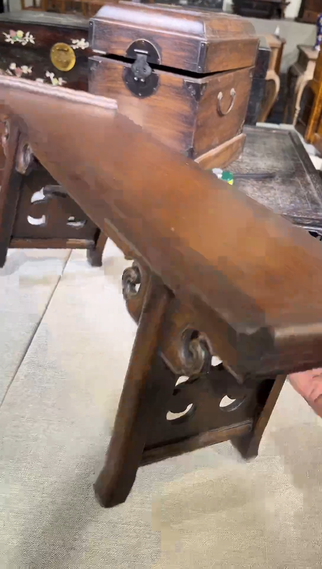 木第***时海黄卷云牙板翘头案