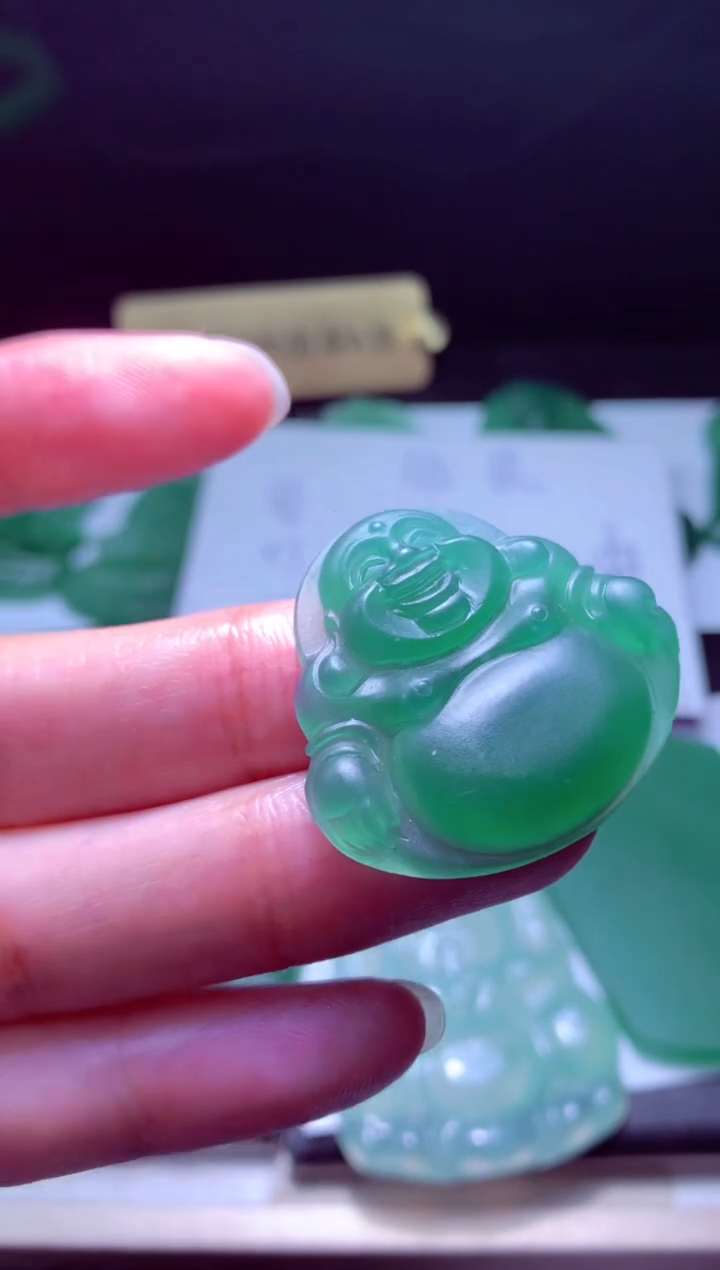 未镶嵌定制翡翠 天然缅甸翡翠A货毛货多样性发货其一