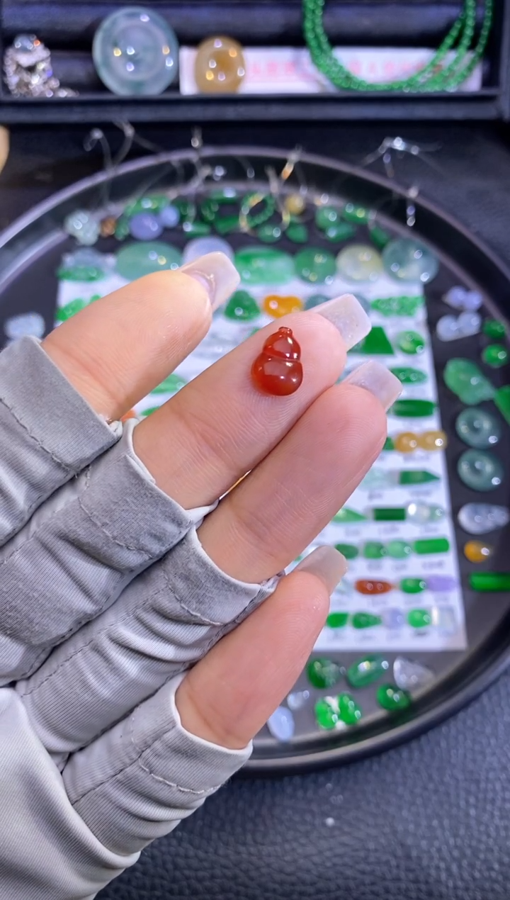 未镶嵌挂件翡翠葫芦