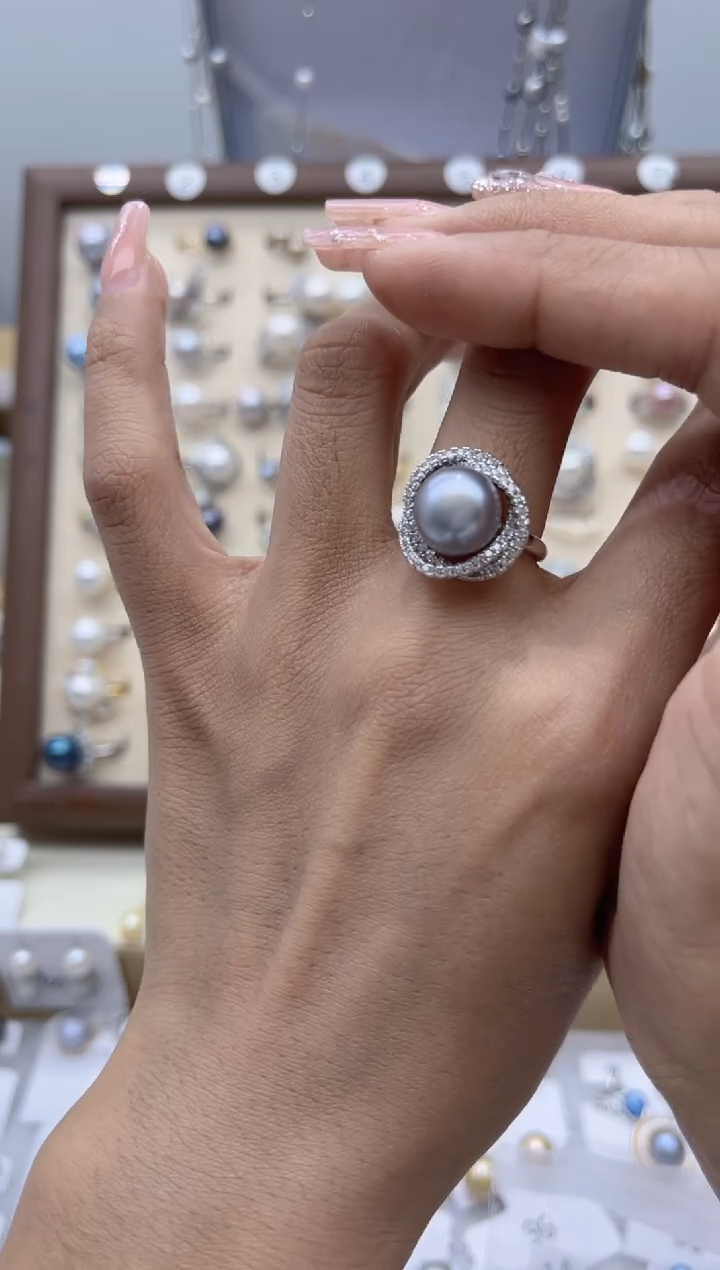 【闪购商品】淡水珍珠戒指合金25