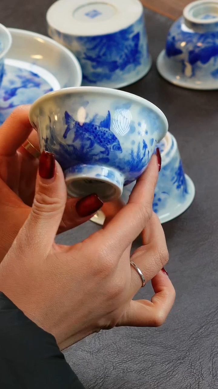 【闪购商品】青山赋鱼主人杯陶瓷