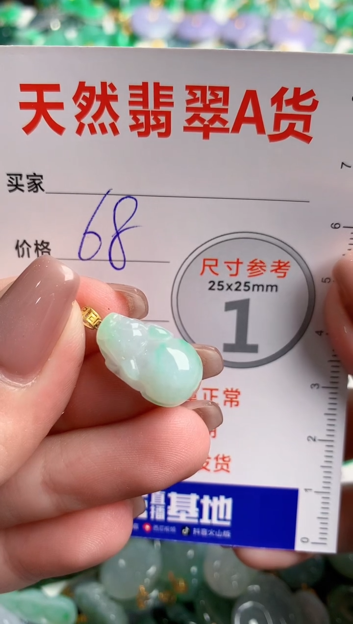 翡翠18K金镶嵌颈饰23001016