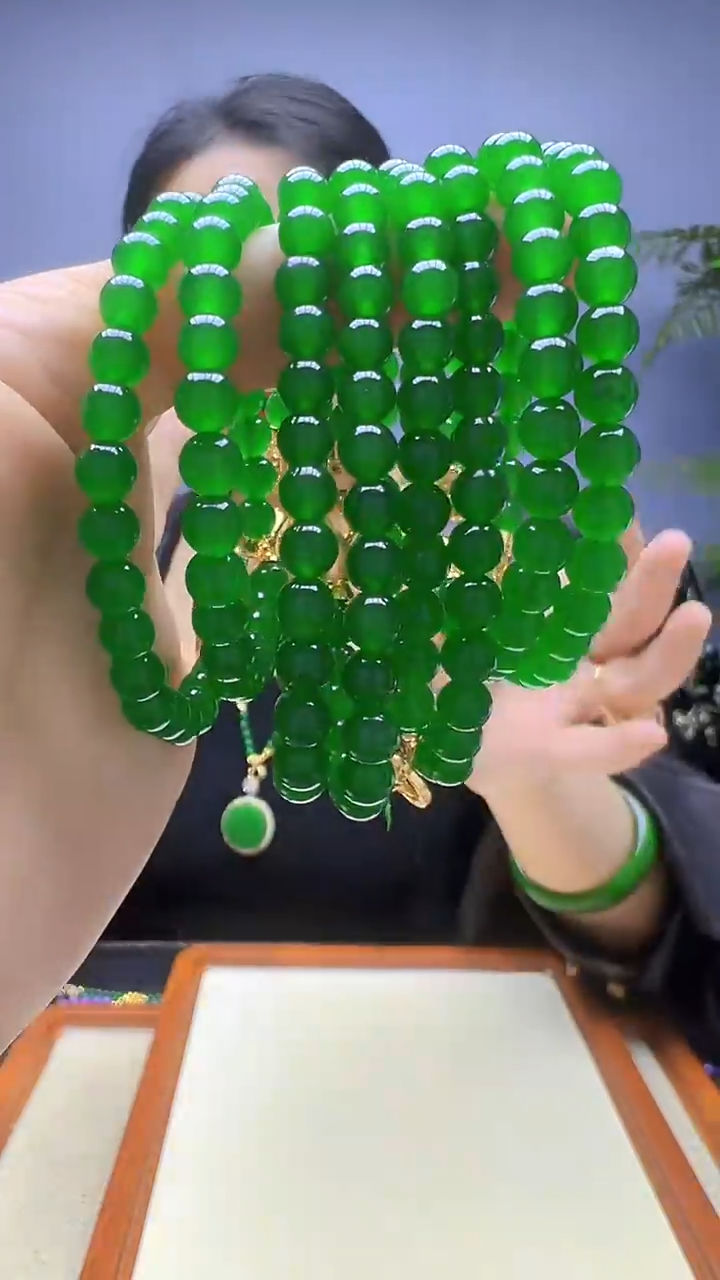 【闪购商品】翡翠颈饰14K金镶嵌颈饰6mm