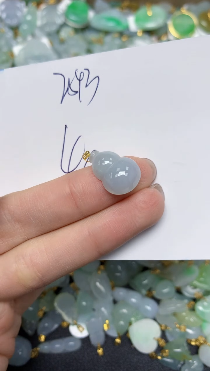 【闪购商品】翡翠颈饰18K金镶嵌天然翡翠A货