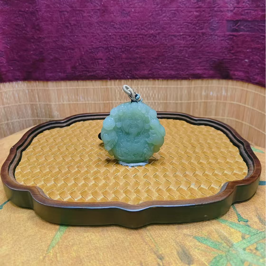 A和田玉财神吊坠1232